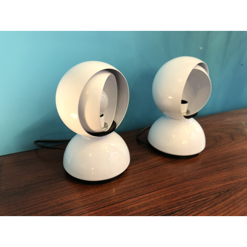 Set of 2 vintage lamps "Eclisse" by Vico Magistretti for Artemide