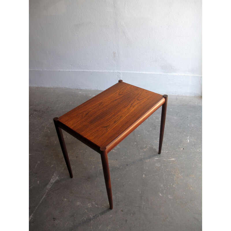 Vintage rosewood side table, Denmark, 1950s