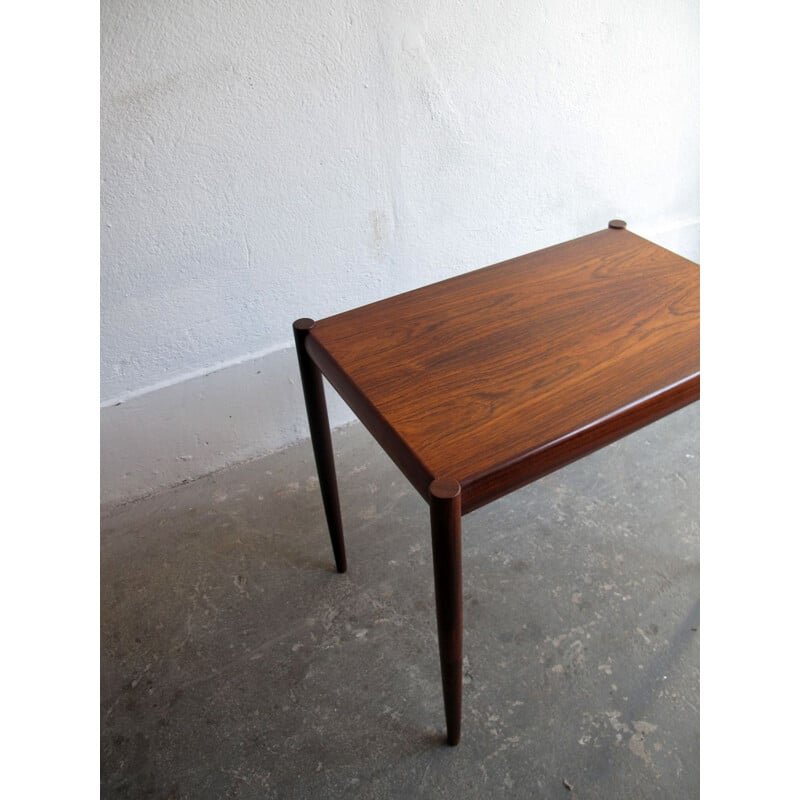 Vintage rosewood side table, Denmark, 1950s