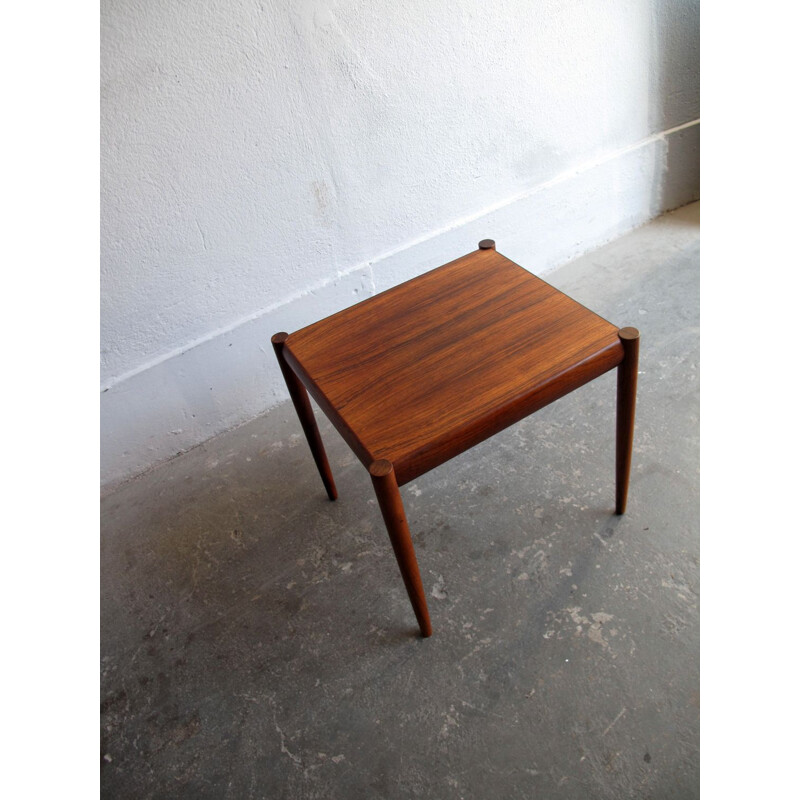 Vintage rosewood side table, Denmark, 1950s