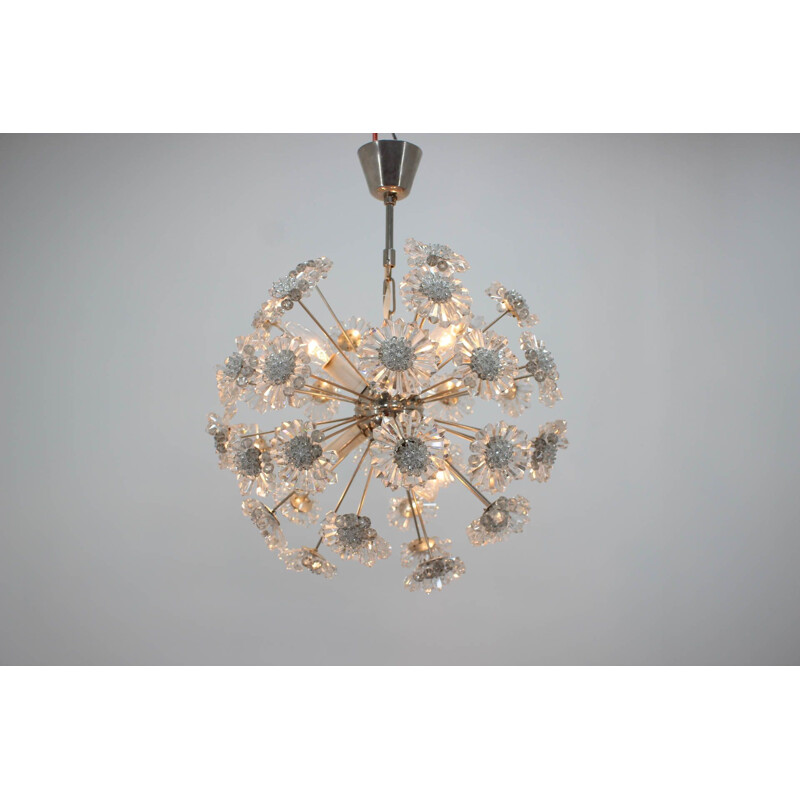 Vintage chandelier by Dandelion from Preciosa, 1970s