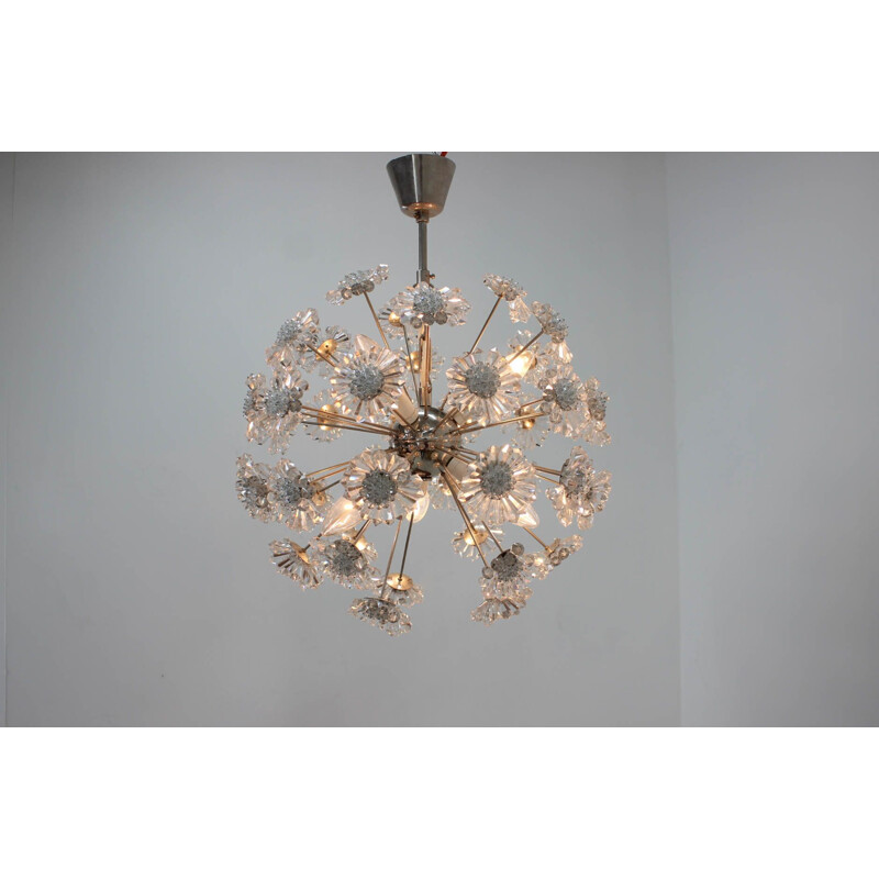 Vintage chandelier by Dandelion from Preciosa, 1970s