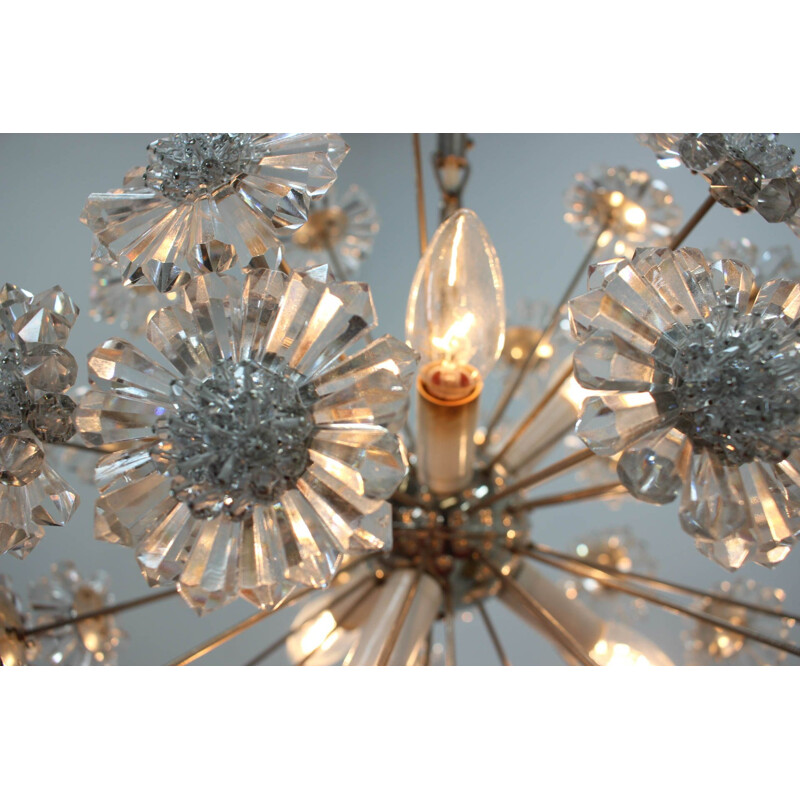 Vintage chandelier by Dandelion from Preciosa, 1970s