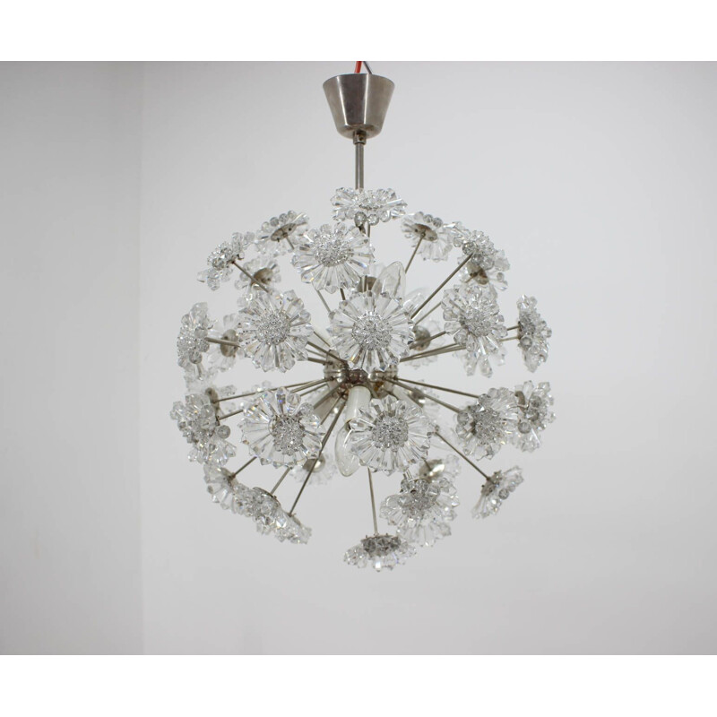 Vintage chandelier by Dandelion from Preciosa, 1970s