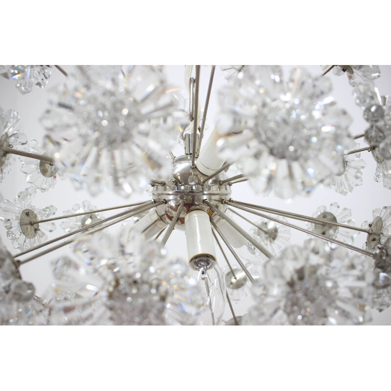 Vintage chandelier by Dandelion from Preciosa, 1970s