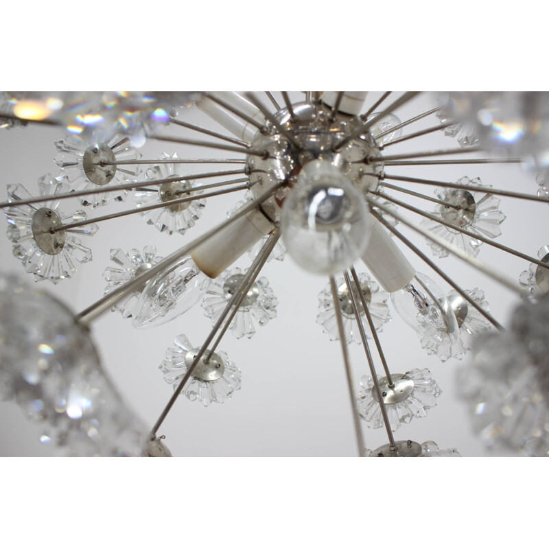 Vintage chandelier by Dandelion from Preciosa, 1970s