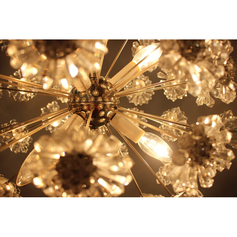 Vintage chandelier by Dandelion from Preciosa, 1970s