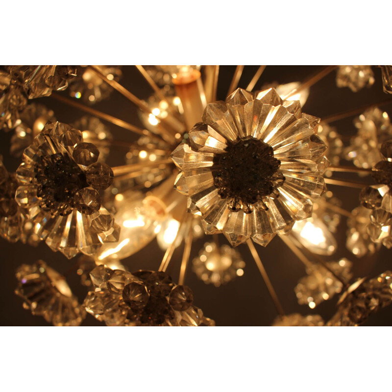 Vintage chandelier by Dandelion from Preciosa, 1970s