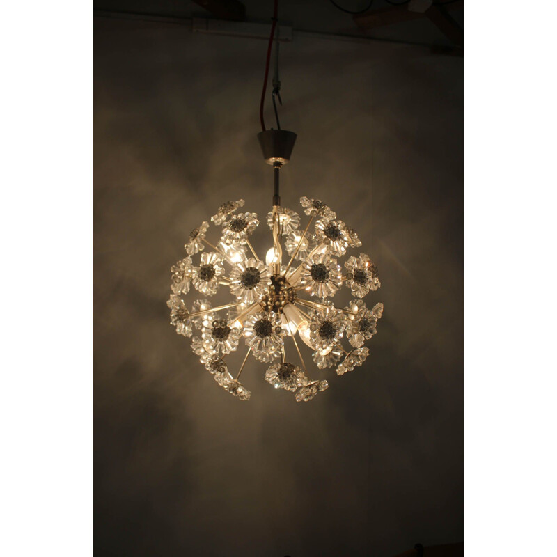 Vintage chandelier by Dandelion from Preciosa, 1970s