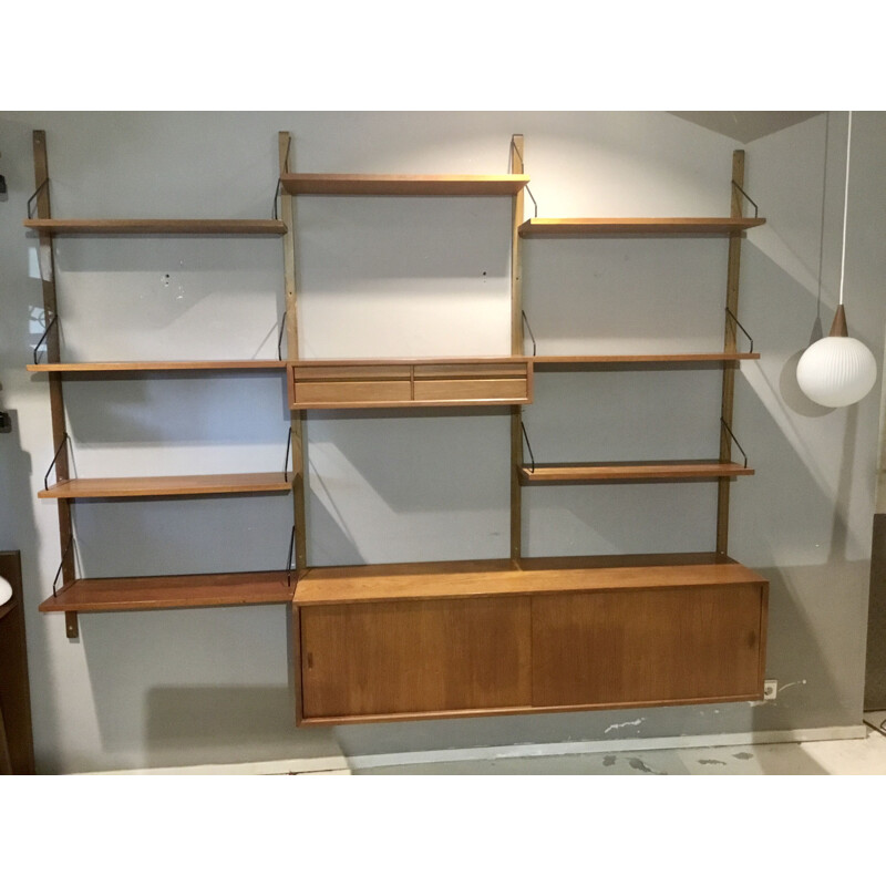 Vintage wall unit by Poul Cadovius for Cado, Denmark, 1960s