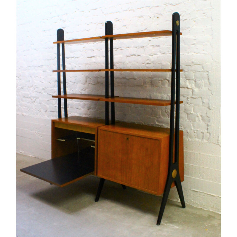 Vintage scandinavian teak shelf, 1970s