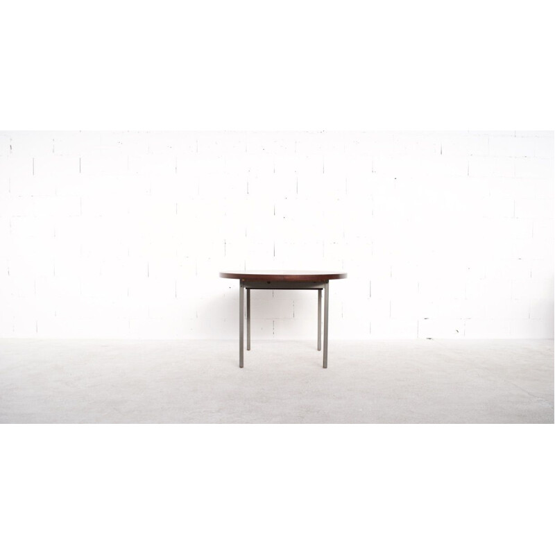 Vintage extentible rosewood table by Georges Frydman, EFA publisher, 1960s