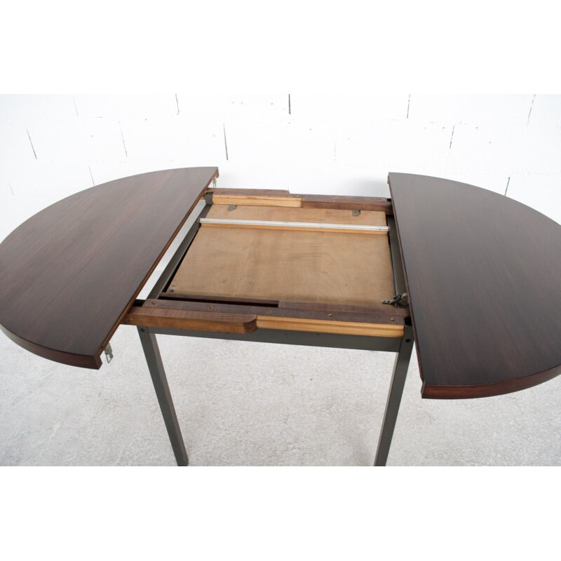 Table vintage extensible en palissandre par Georges Frydman, EFA éditeur, 1960