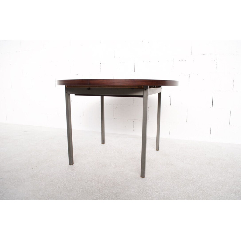 Vintage extentible rosewood table by Georges Frydman, EFA publisher, 1960s