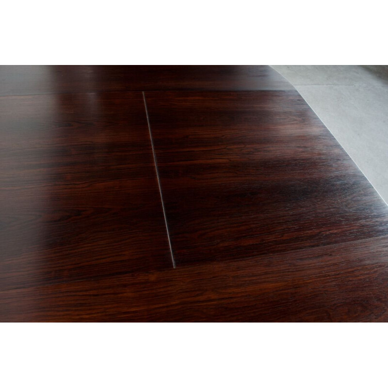 Vintage extentible rosewood table by Georges Frydman, EFA publisher, 1960s