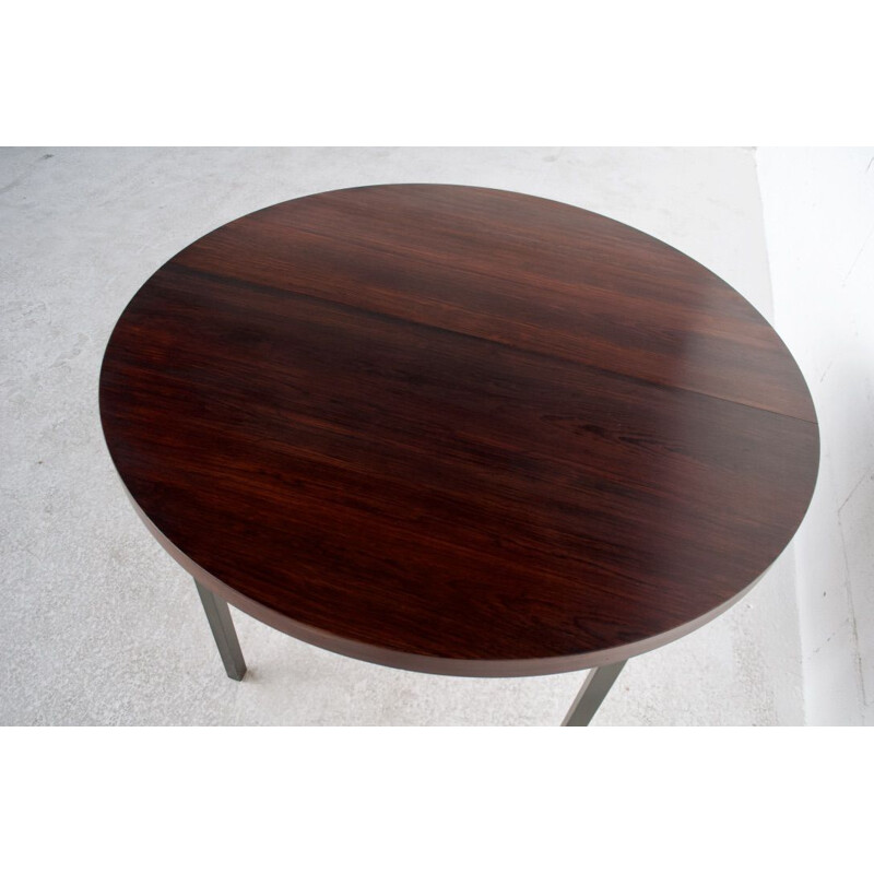 Vintage extentible rosewood table by Georges Frydman, EFA publisher, 1960s