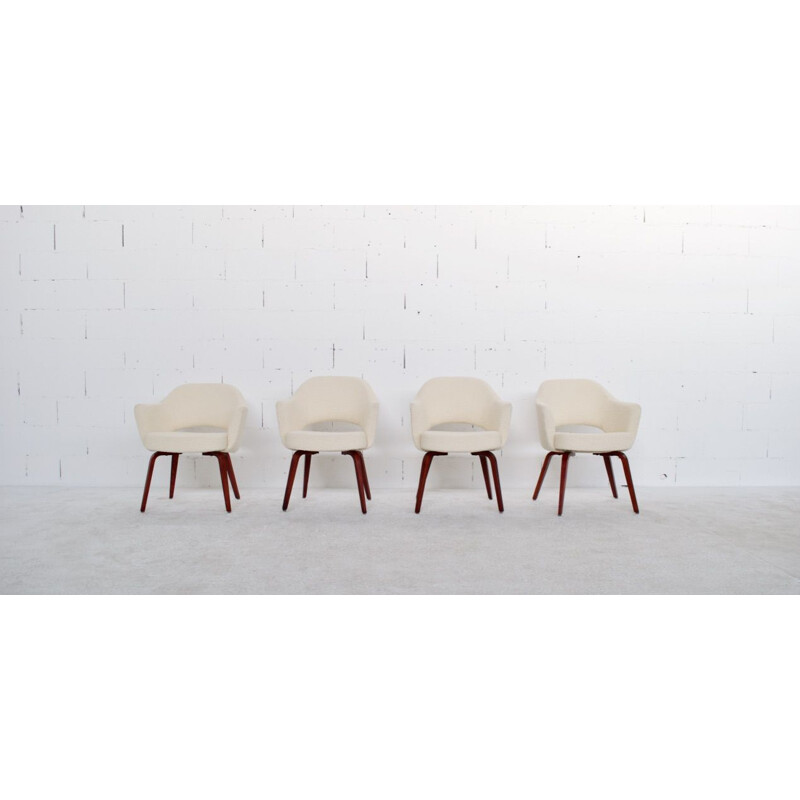 Set of 4 vintage armchairs by Eero Saarinen for Knoll International, 1960s