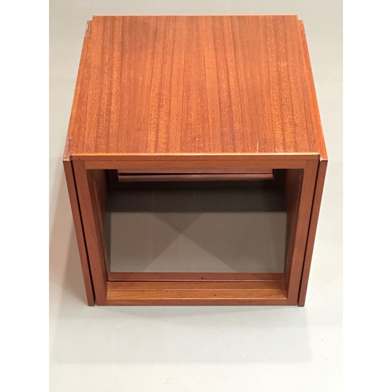 Vintage teak nesting tables, 1950s