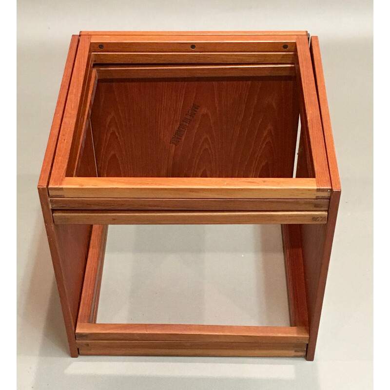 Vintage teak nesting tables, 1950s