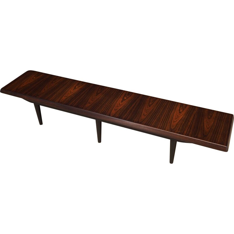 Vintage retro rosewood bench, 1970s