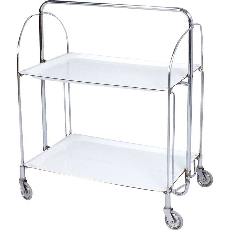 Vintage foldable serving trolley by Gerlinol from Bremshey & Co