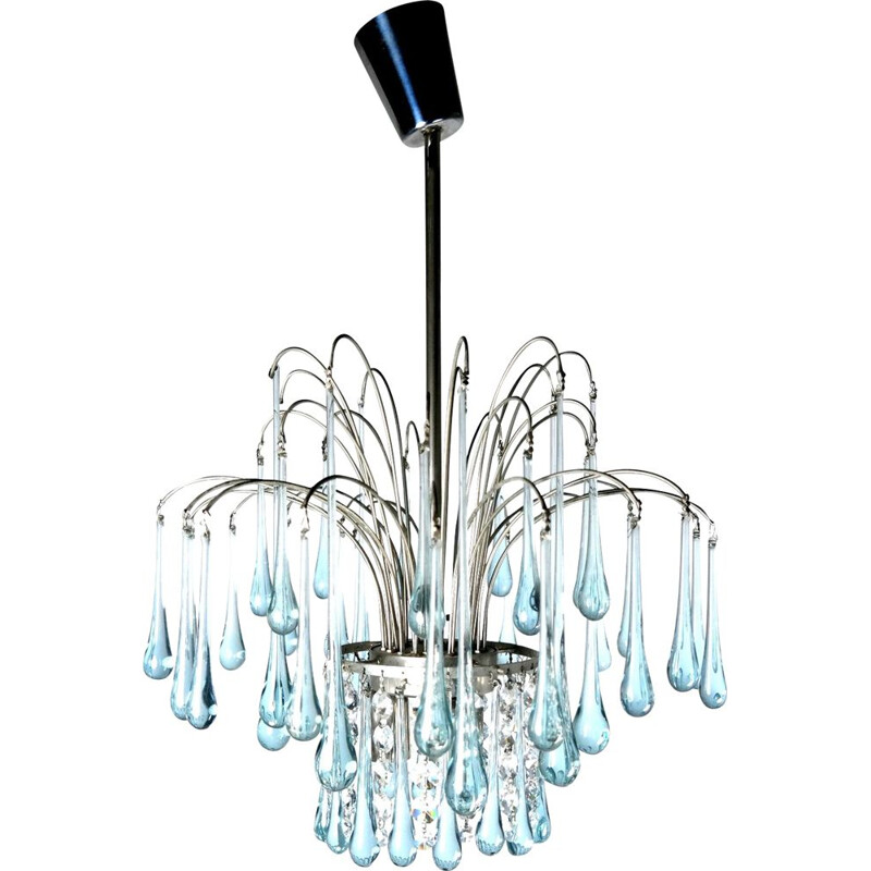 Vintage Murano glass chandelier by Paolo Venini, 1960s