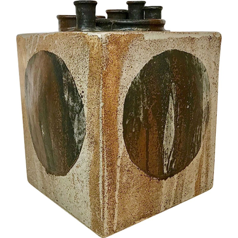 Vaso de cerâmica vintage por Annette Merkenthaler, 1960