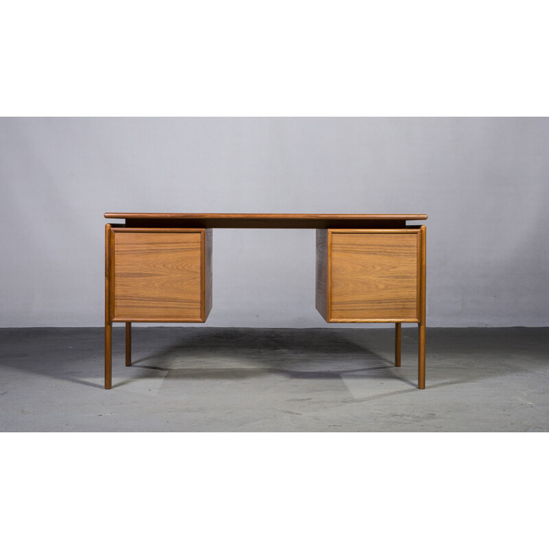 Danish teak vintage desk by GV Gasviga for GV Møbler, 1960s