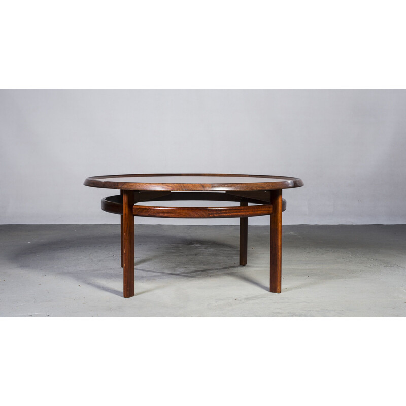 Table basse vintage en palissandre par Torbjon Afdal pour Bruksbo, 1960