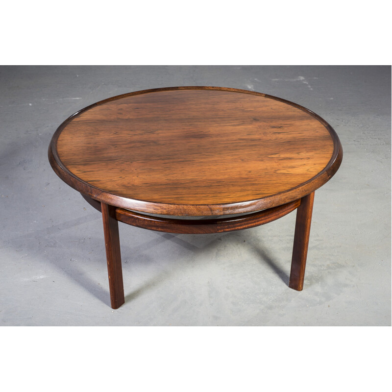 Table basse vintage en palissandre par Torbjon Afdal pour Bruksbo, 1960