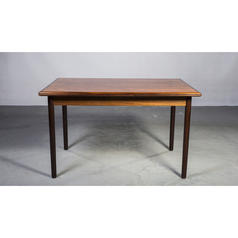 Rosewood vintage extendable dining table from HS Mobler, 1960s