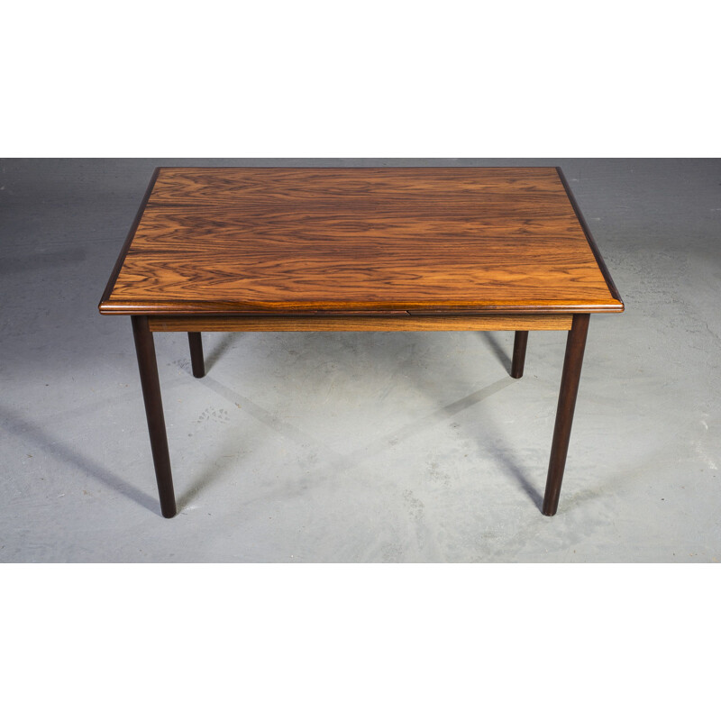 Rosewood vintage extendable dining table from HS Mobler, 1960s