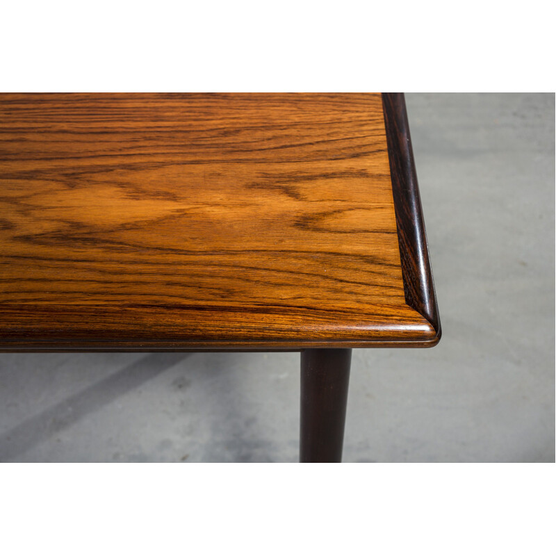 Rosewood vintage extendable dining table from HS Mobler, 1960s