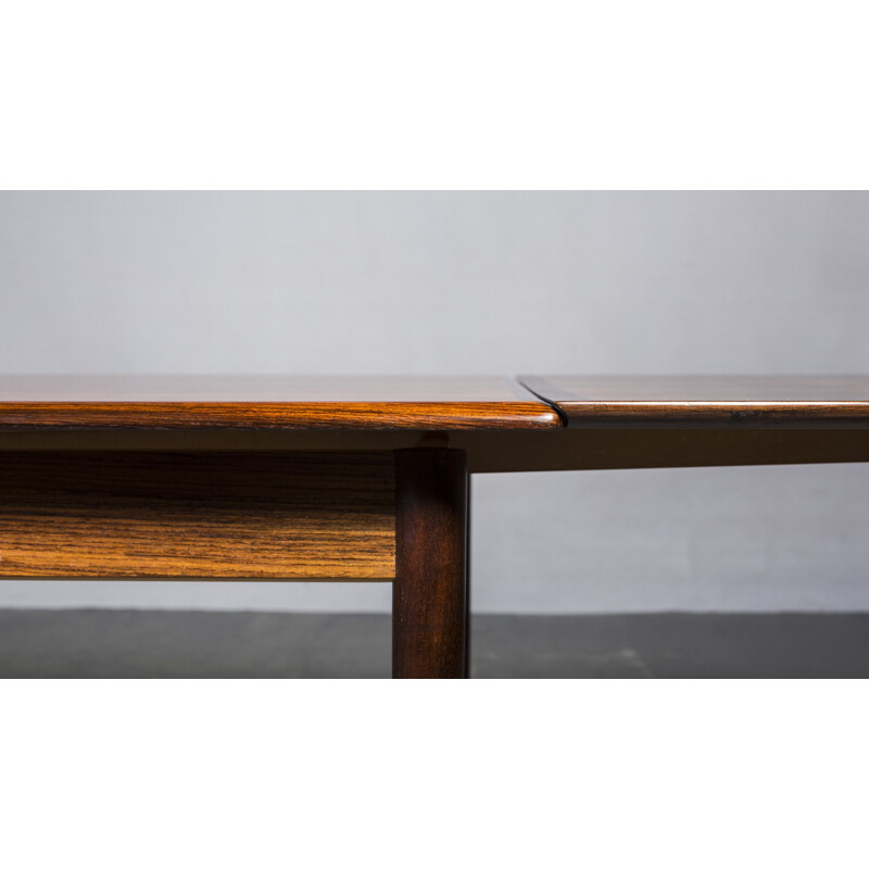 Rosewood vintage extendable dining table from HS Mobler, 1960s