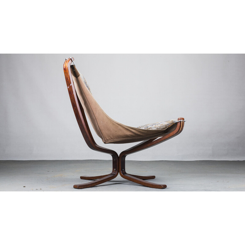 Vintage Falcon fauteuil van Sigurd Ressell voor Vatne Mobler, 1970