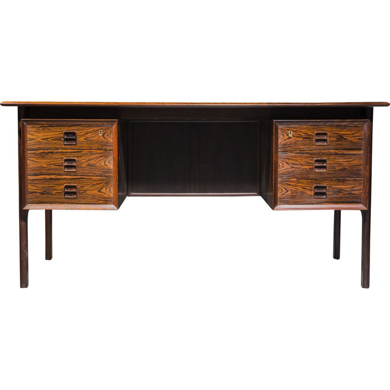 Vintage rosewood desk by Arne Vodder for Sibast, 1960s