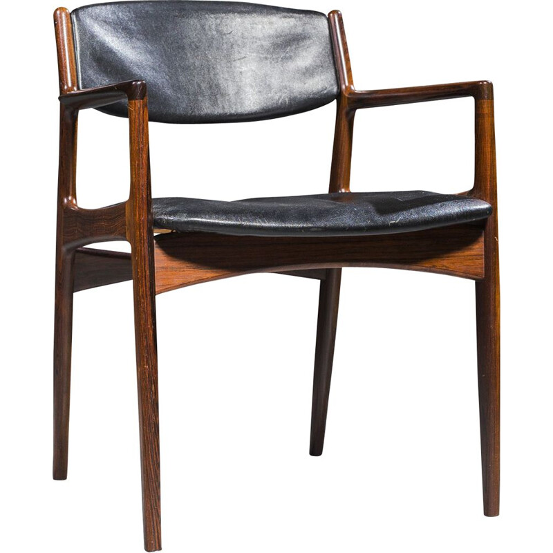 Vintage rosewood armchair by Arne Vodder for Sibast, 1960s