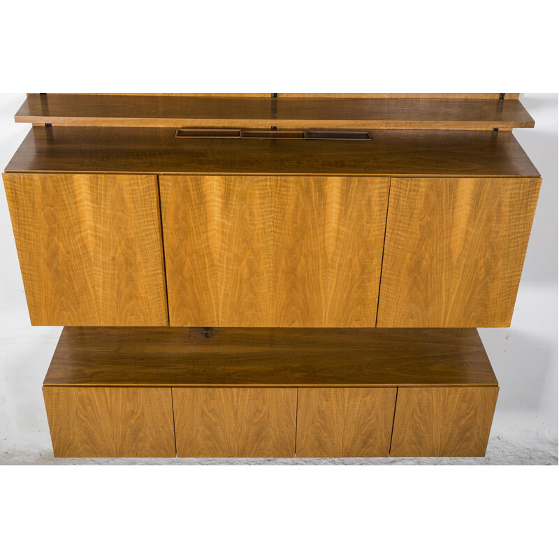 Walnut Vintage shelving system from Sparrings, 1960s