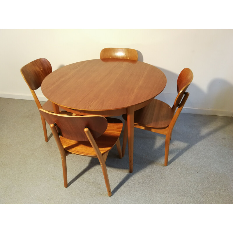 Vintage dining set by Cees Braakman for Pastoe, 1950s