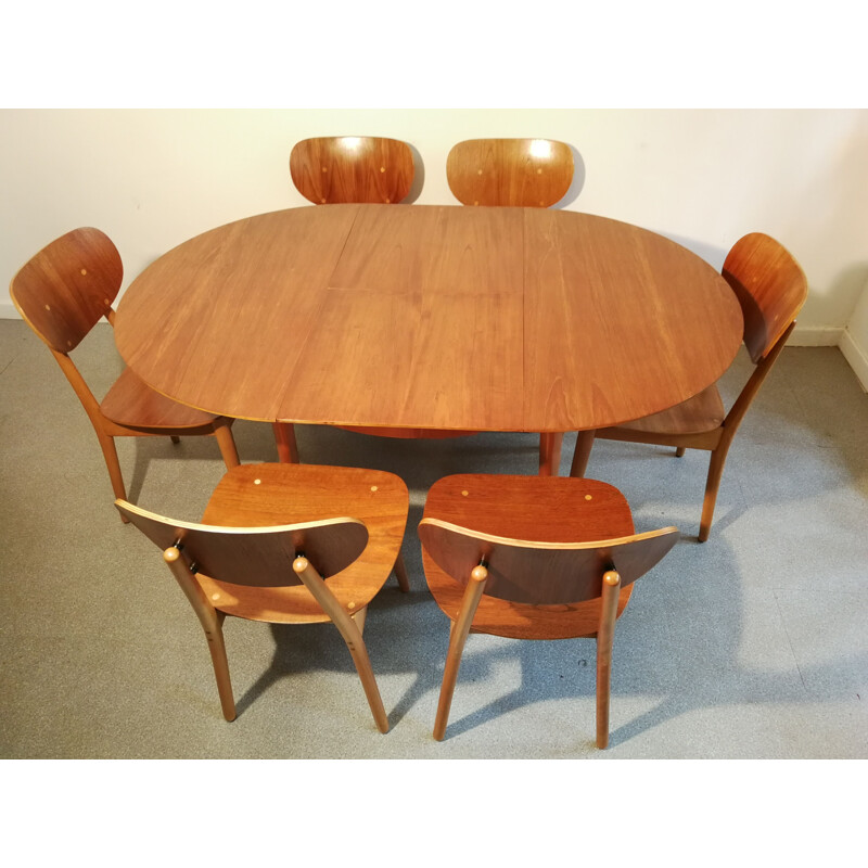 Vintage dining set by Cees Braakman for Pastoe, 1950s