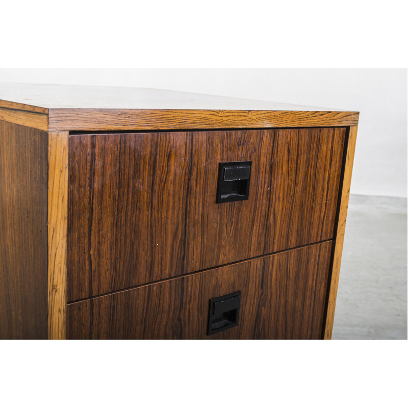 Rosewood vintage bedside table, 1960s