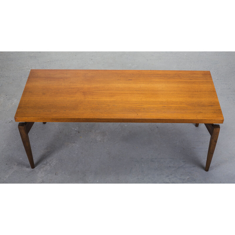 Scandinavian vintage teak coffee table, 1960