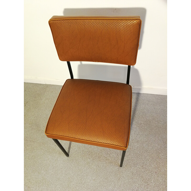 Set of 4 vintage chairs by Cubacier, 1950s