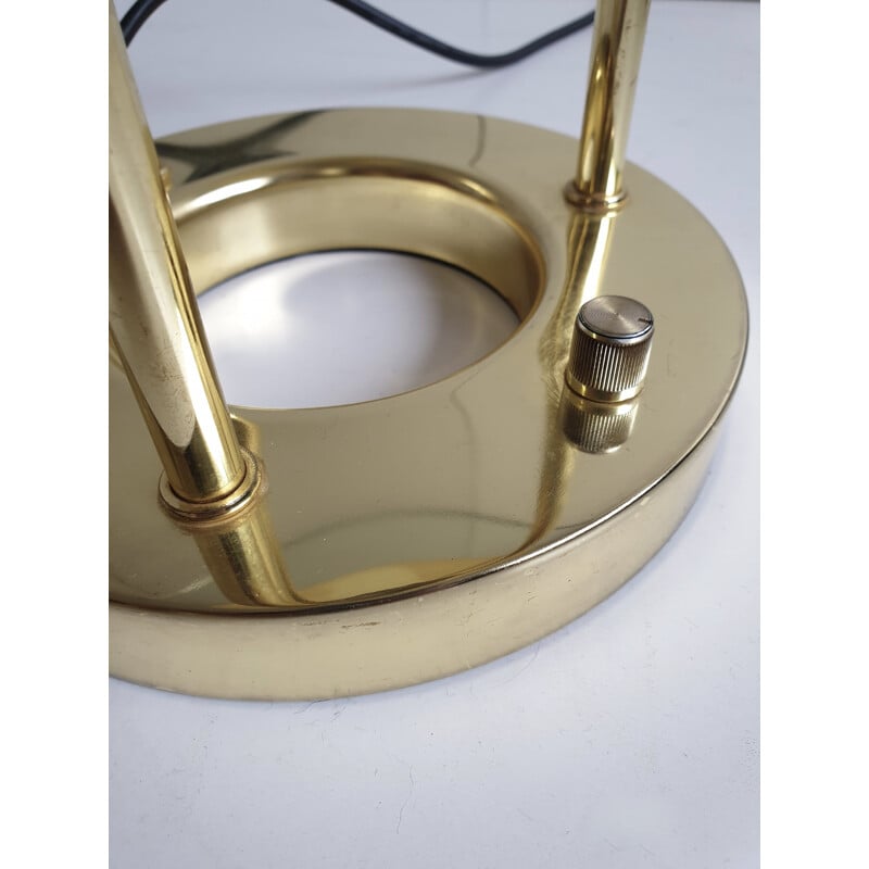 Vintage brass desk lamp by R. Sonneman for George Kovacs, 1980