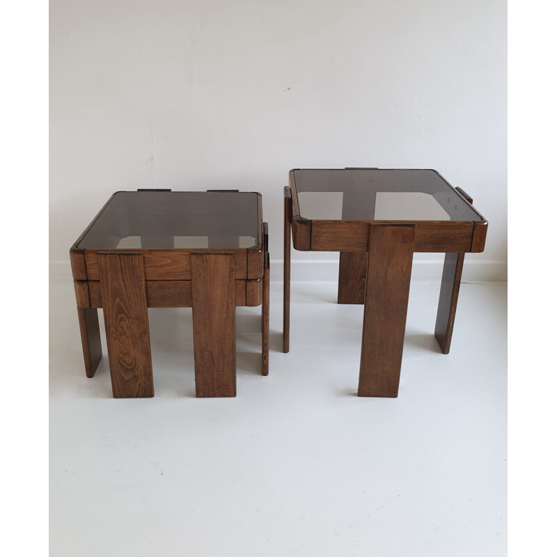 Vintage nesting tables by Frattini for Cassina, Italy, 1960s