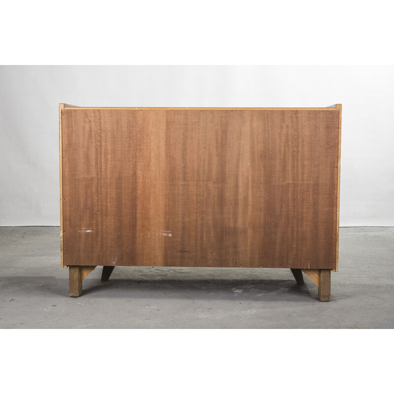 Walnut german vintage cabinet, 1970s