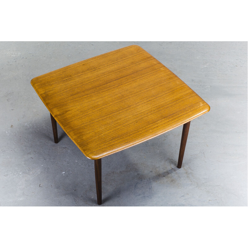 Table basse vintage danoise en teck, 1960