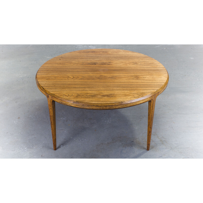 Rosewood danish vintage coffee table by Johannes Andersen for CFC Silkeborg, 1960s