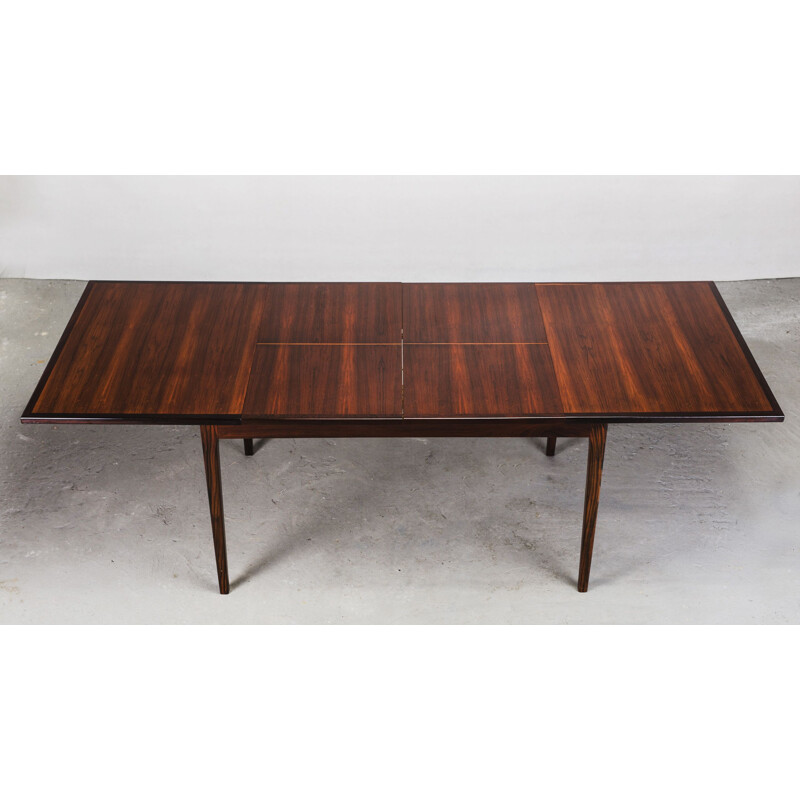 Vintage rosewood extendable dining table from Lübke, 1950s