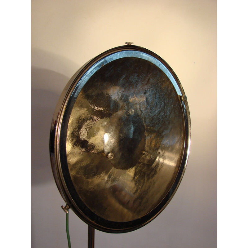 Vintage adjustable steel floor lamp, 1950s